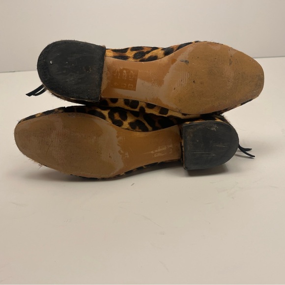 J Crew Roxie Captoe Leopard Print Ankle Boots Calfhair women’s size 7.5 - Picture 9 of 9